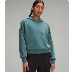 Lululemon Softstreme hoodie, size 6, storm teal green